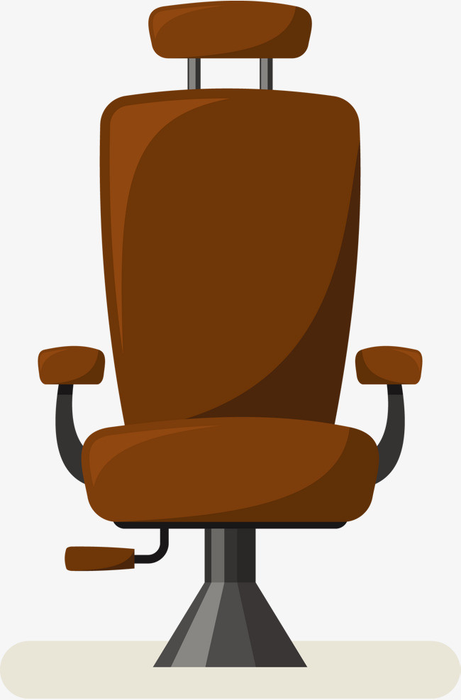 矢量褐色办公座椅