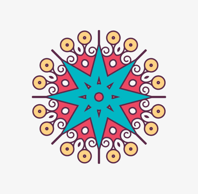 儿童动画卡通卡通手绘欧式花纹