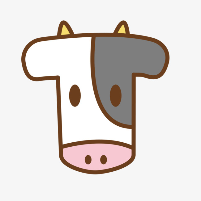 卡通手绘英文字母t