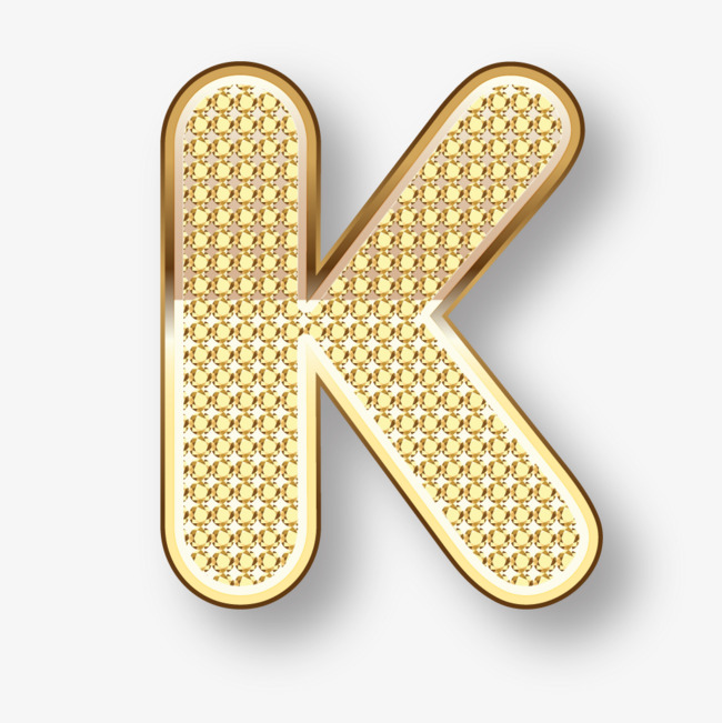 卡通手绘英文字母k