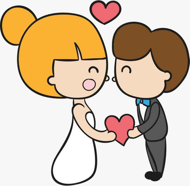 新婚甜蜜的新郎新娘