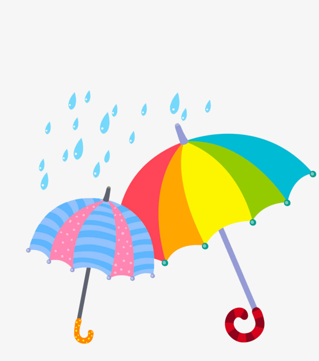 夏天冰爽西瓜,太阳雨伞矢量图装饰卡通插图