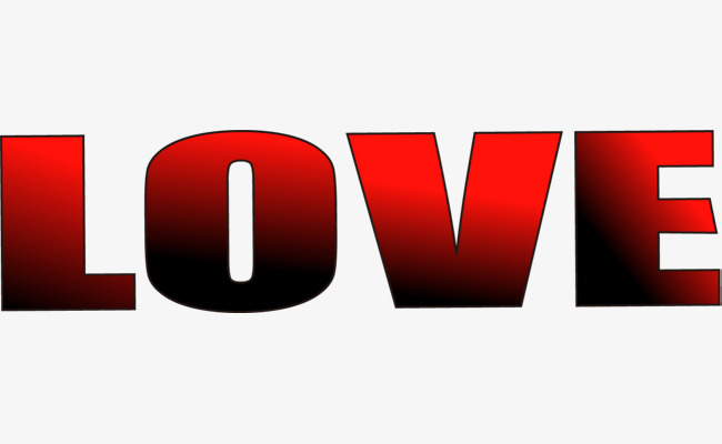 图片 艺术字体 > 【png】 渐变love红色艺术字