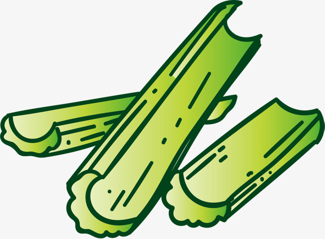 绿色矢量扁平芹菜