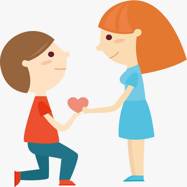 单膝跪地的浪漫求婚