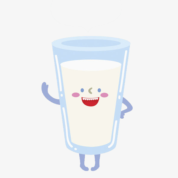 卡通打招呼的杯子免抠图