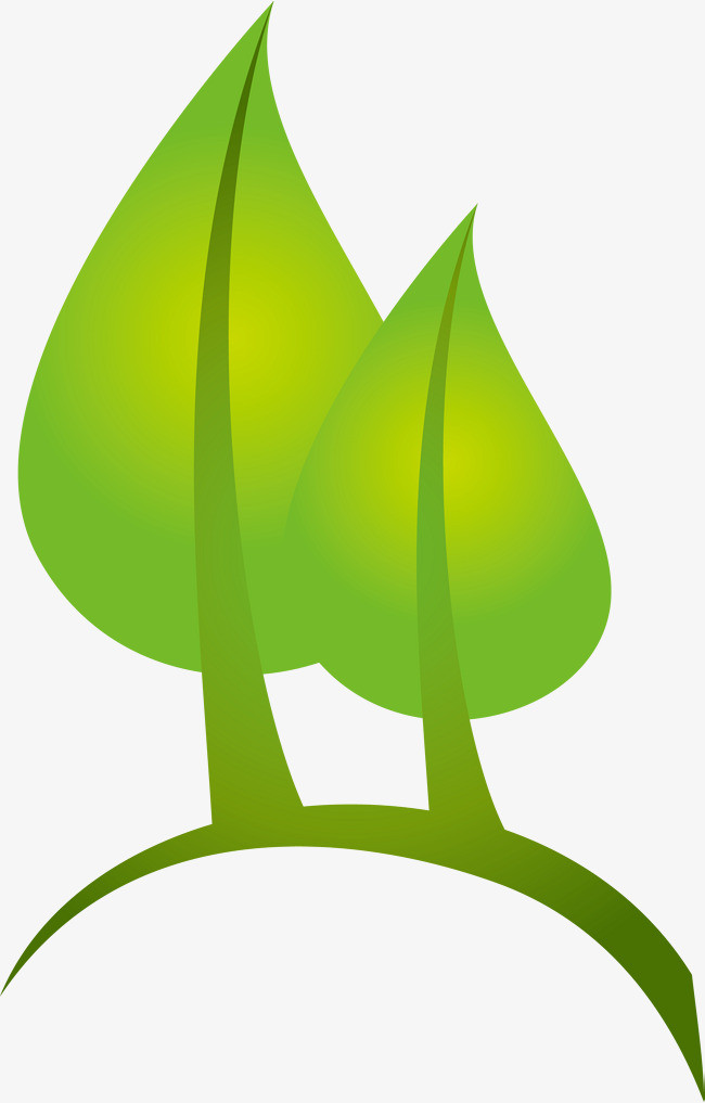 绿色叶子矢量素材图