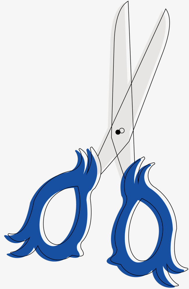 矢量手绘装饰剪刀素材