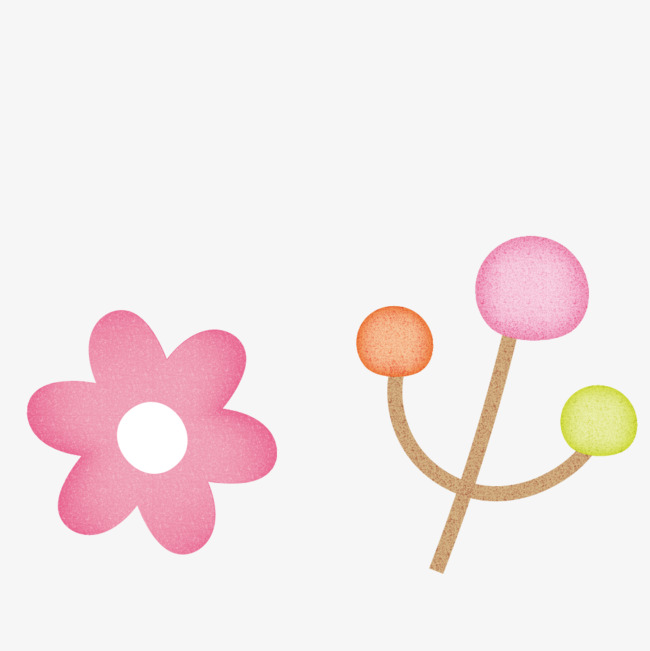 小清新插画广告设计卡通花花