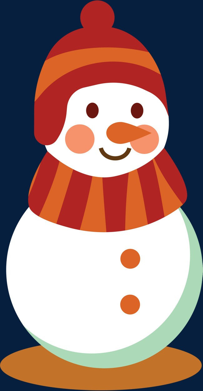 冬天立体白色雪人圣诞节免抠素材素材