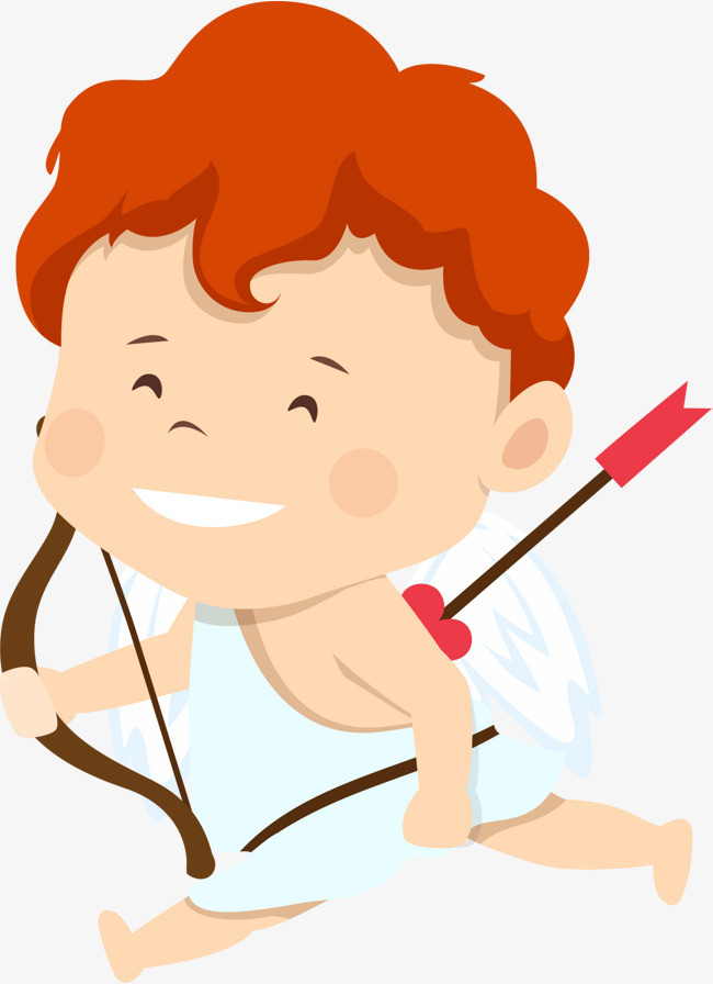 情人节中箭的丘比特