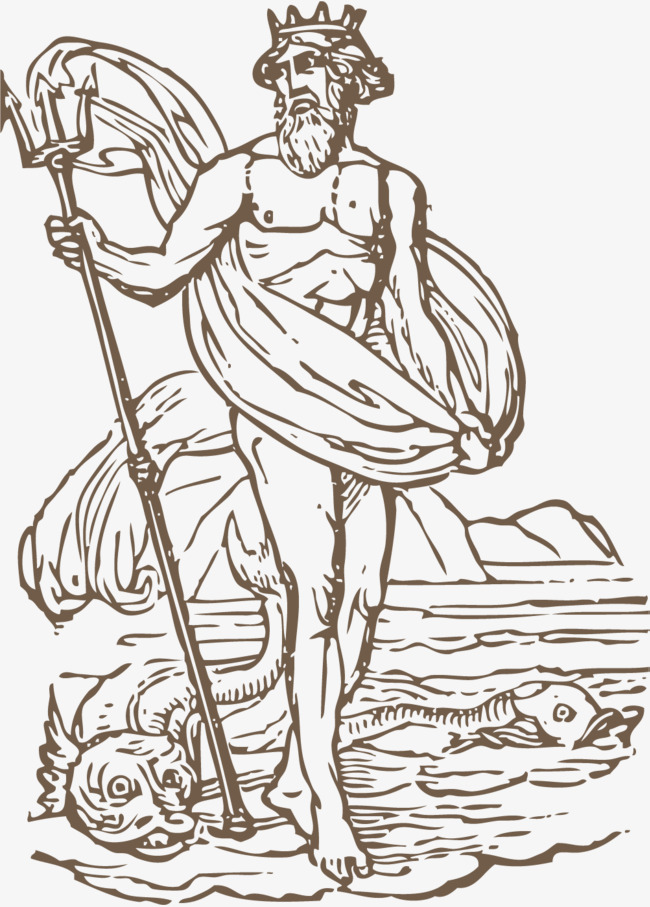 手绘矢量重阳节老年人透明底免抠