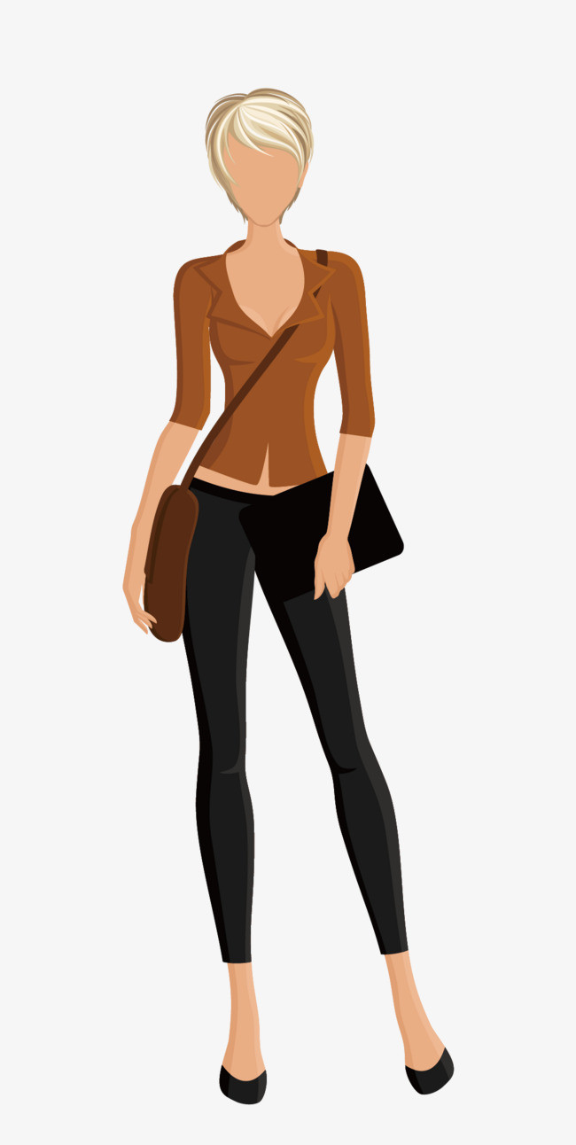 中国风古装女生矢量插画png