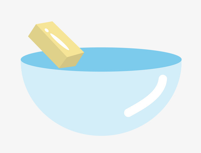 矢量卡通扁平化蓝色瓷碗png