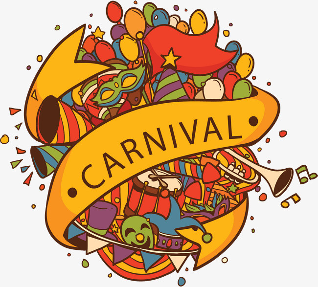 卡通狂欢节派对海报