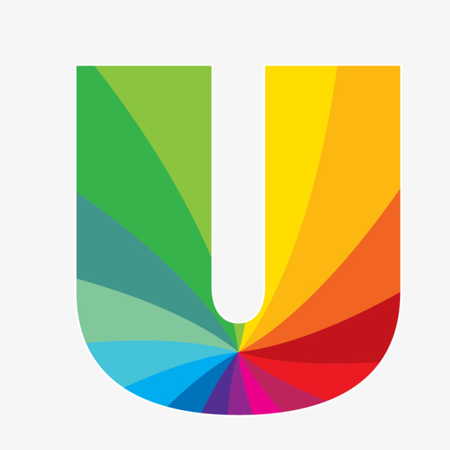 节日氛围卡通气球型英文字母u紫色