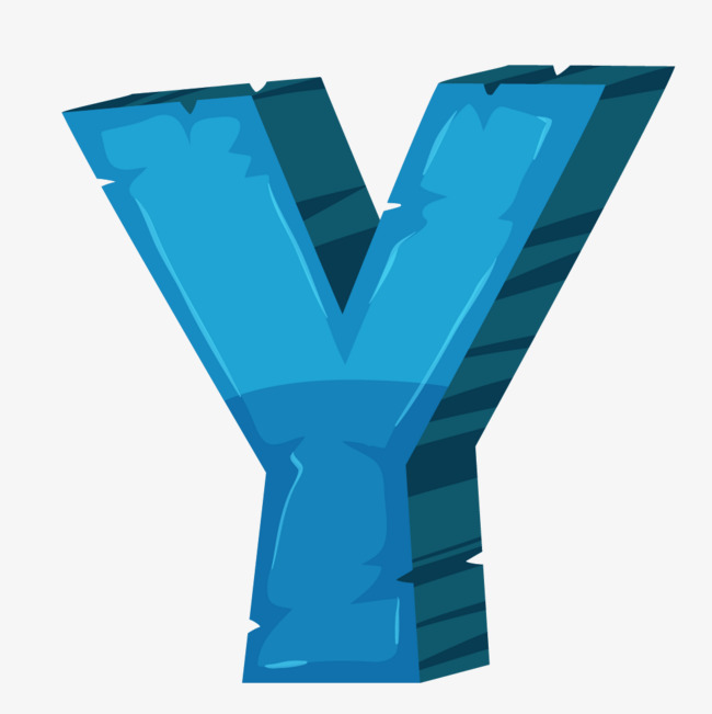 卡通手绘英文字母y