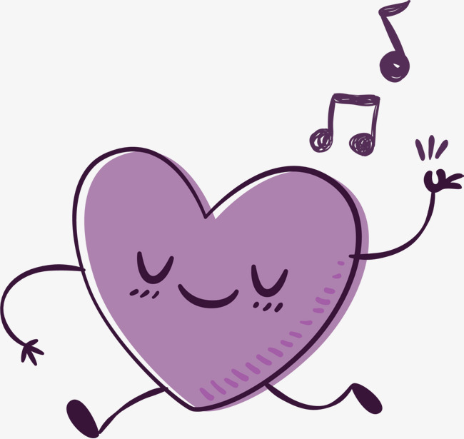 紫色的爱心符号图片