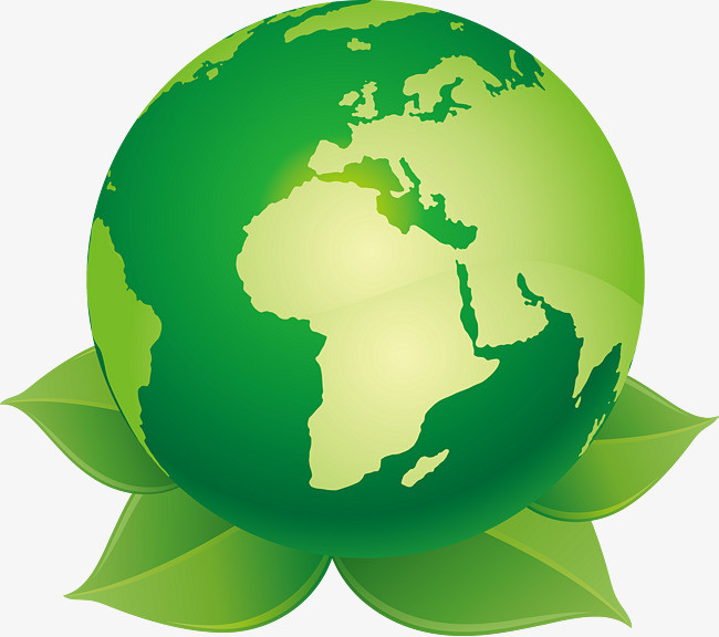 绿色矢量地球素材图