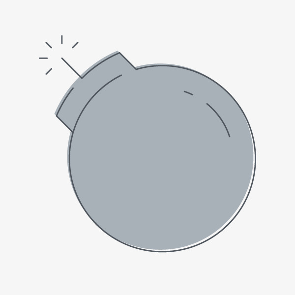 灰色线条战争地雷