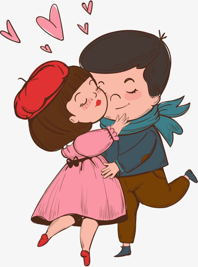 情人节幸福相拥的情侣