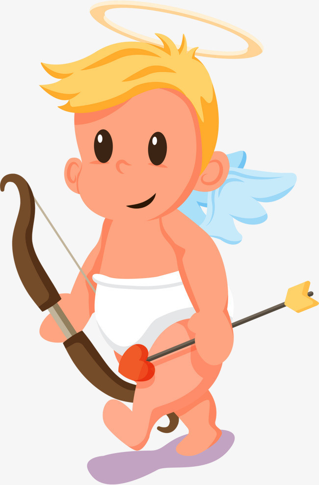 拿着箭大笑的丘比特