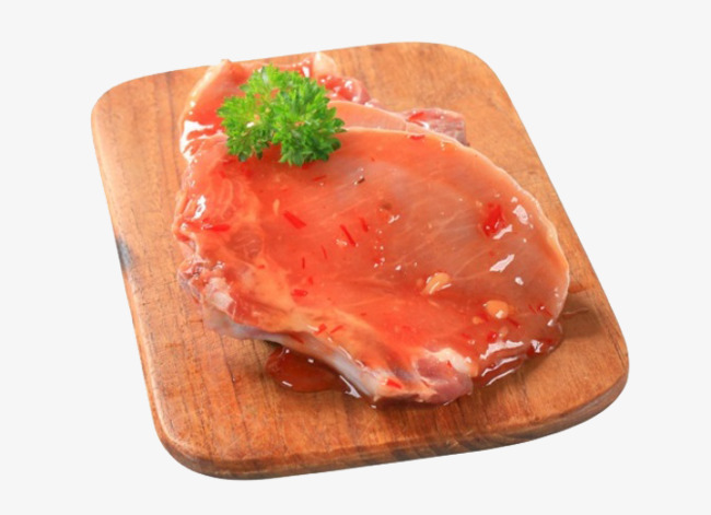 红色番茄酱鲜猪肉