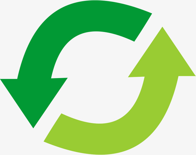 矢量图手绘循环刷新箭头