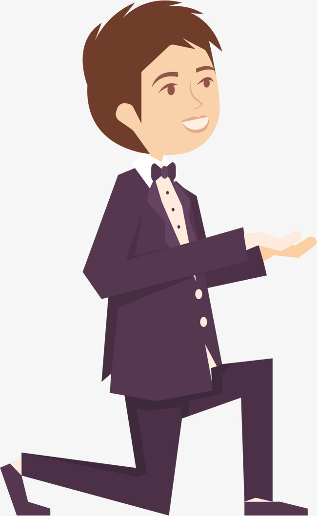 小男生微笑开心表情手绘插画