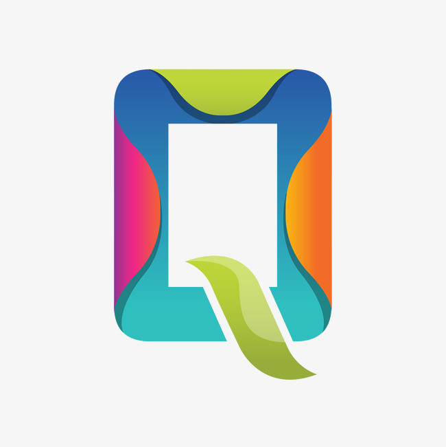 卡通手绘英文字母q