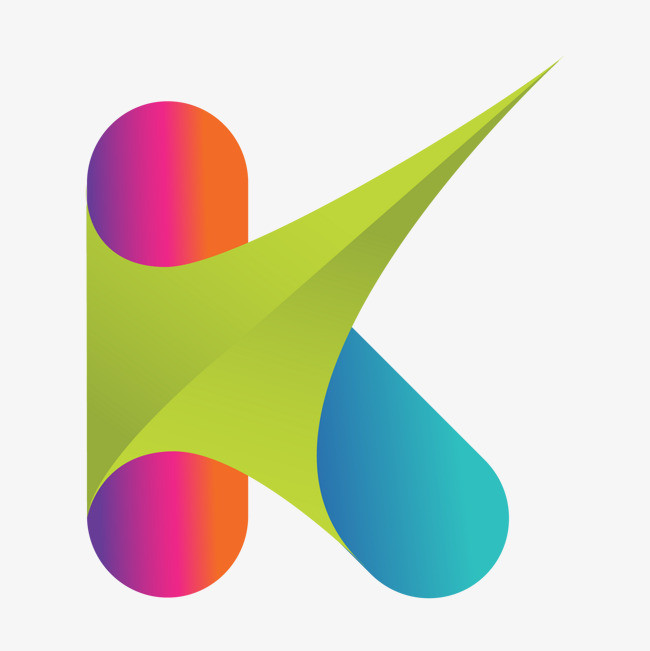 卡通手绘英文字母k