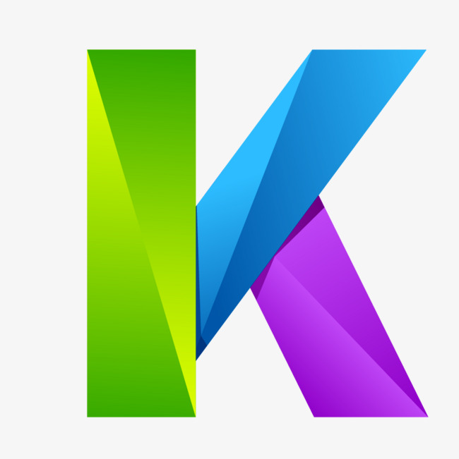 卡通手绘英文字母k