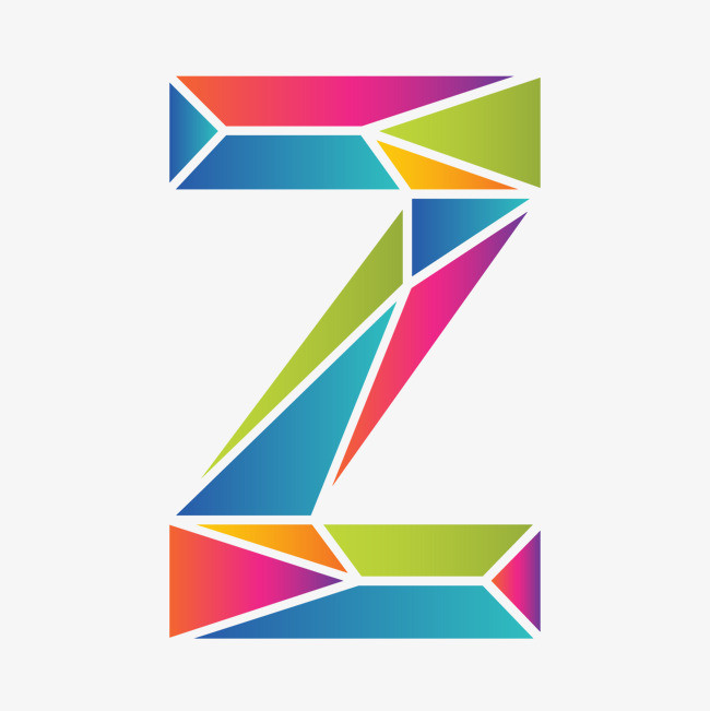 卡通手绘英文字母z