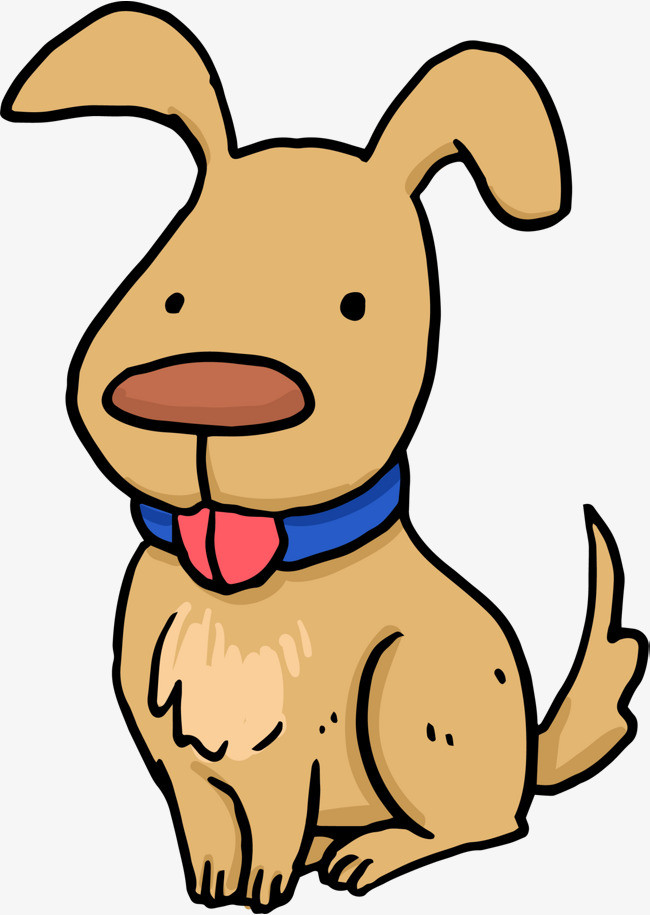 狗年春节手绘卡通中国风清新小狗送红包【免抠元素png】-90设计网