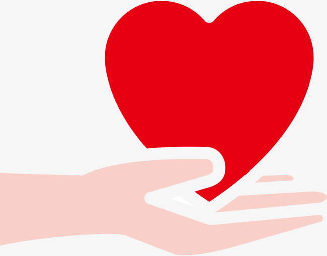 情人节_情人节手捧红色爱心png素材-90设计