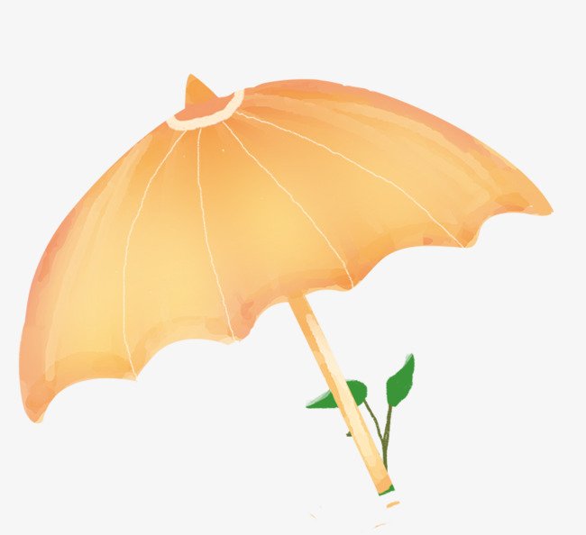 卡通手绘浪漫雨伞