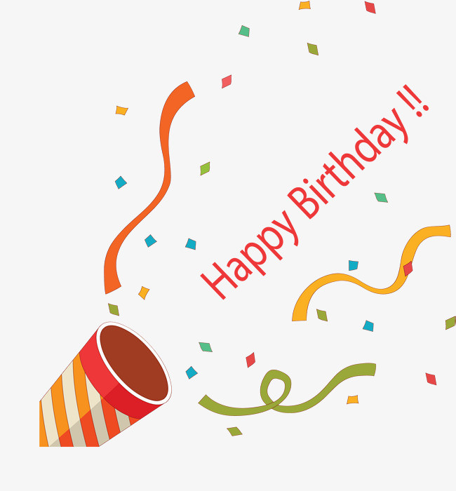 可爱彩带生日派对