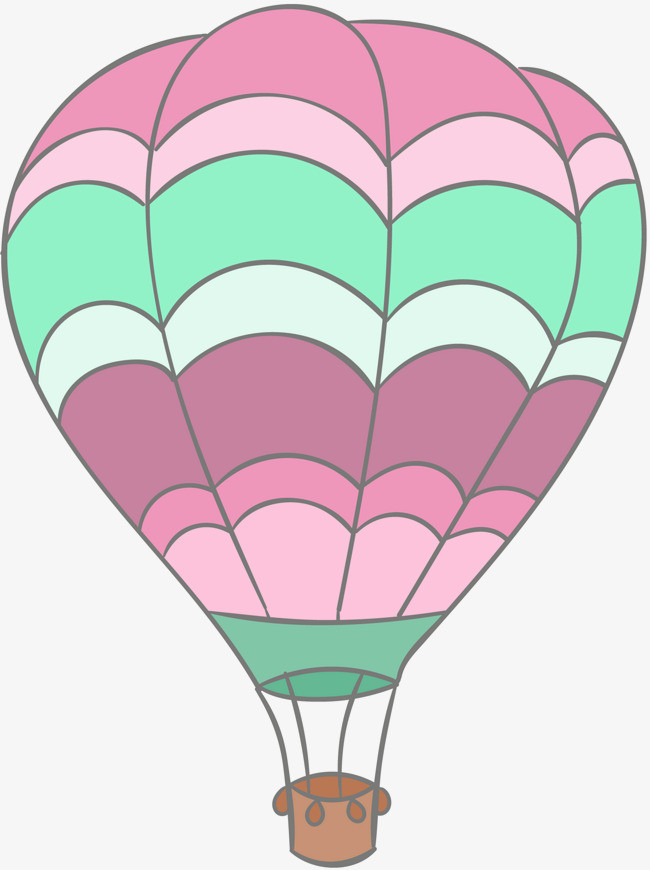 手绘装饰漂浮氢气球素材
