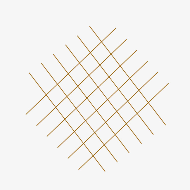 棕色_棕色简约菱形网格【高清png素材】-90设计