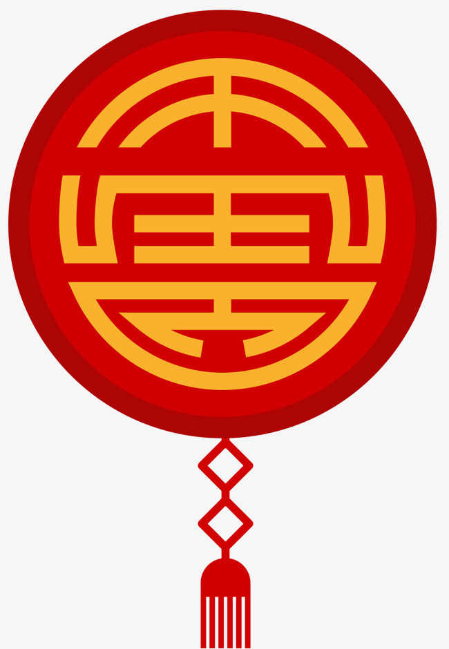 圆形红色矢量卡通符号