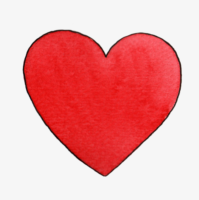 情人节手绘红色爱心装饰png素材下载_高清图片png格式(编号:21805756)