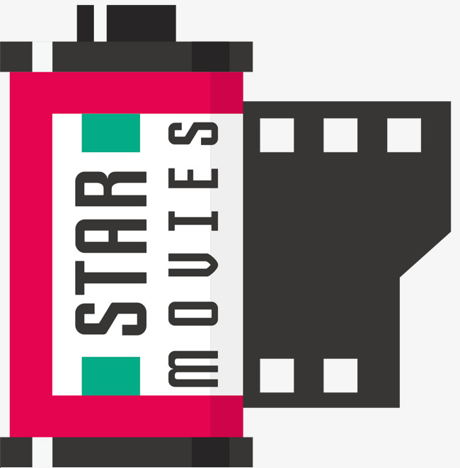 手绘卡通风格胶卷相机照片装饰元素