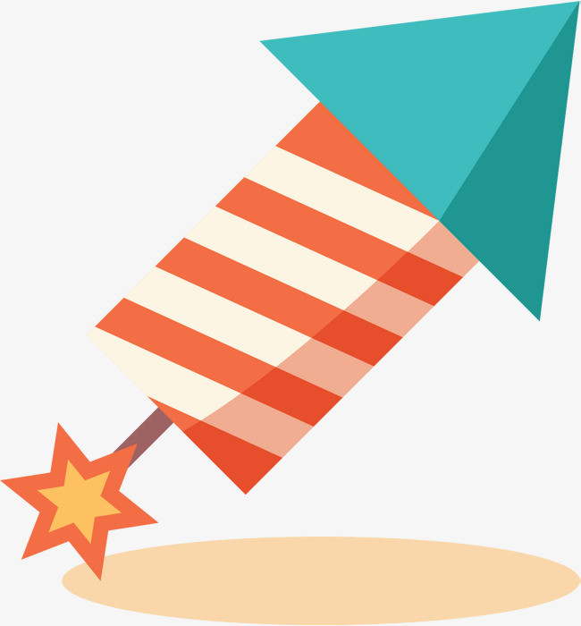 卡通糖果色火箭炮