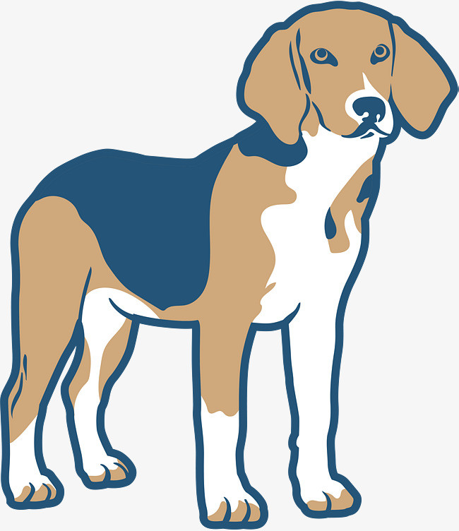 创意彩色狗狗设计