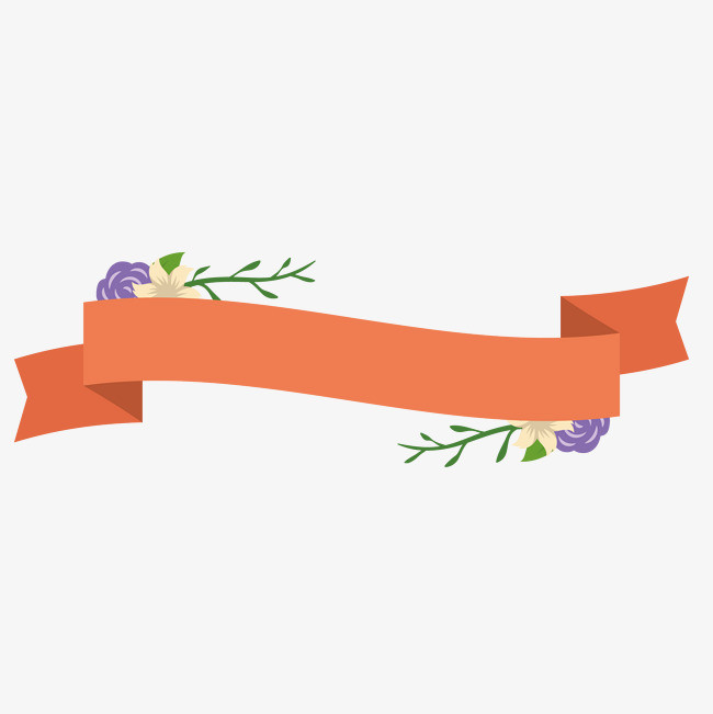 唯美彩旗彩带矢量素材节日装饰卡通彩带