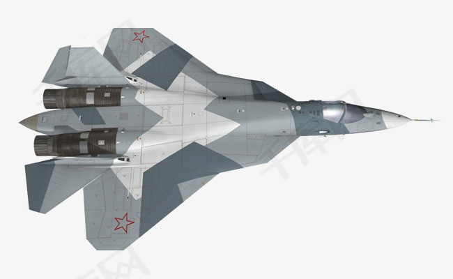 绿白色图案小型飞机歼击机