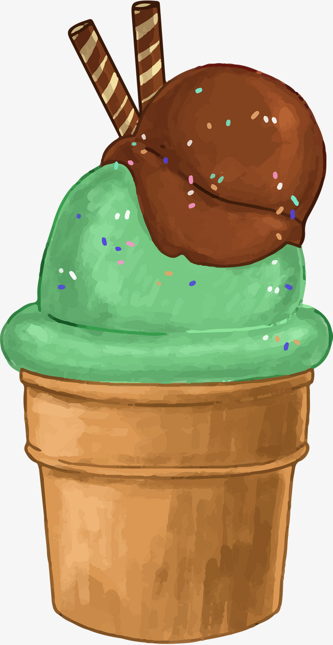 卡通矢量冰淇淋素材图