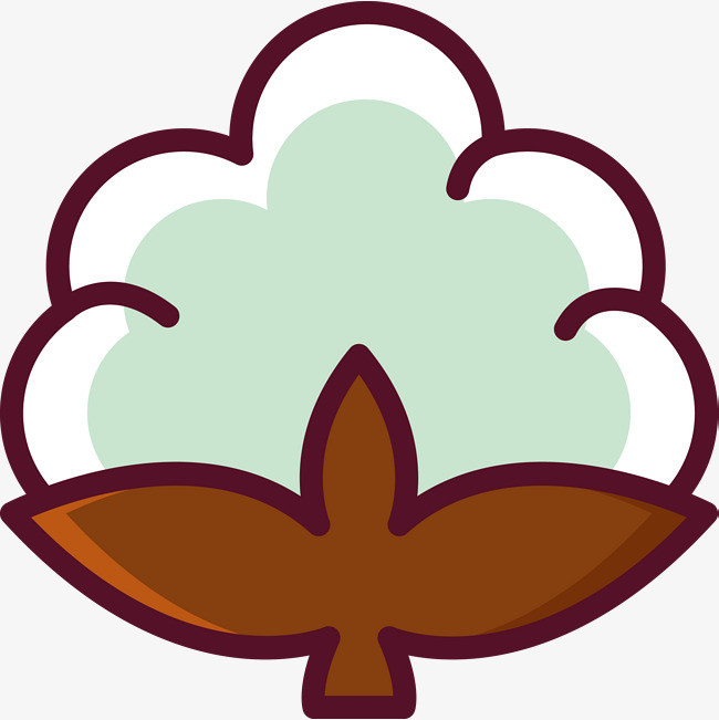 农作物棉花插画矢量图