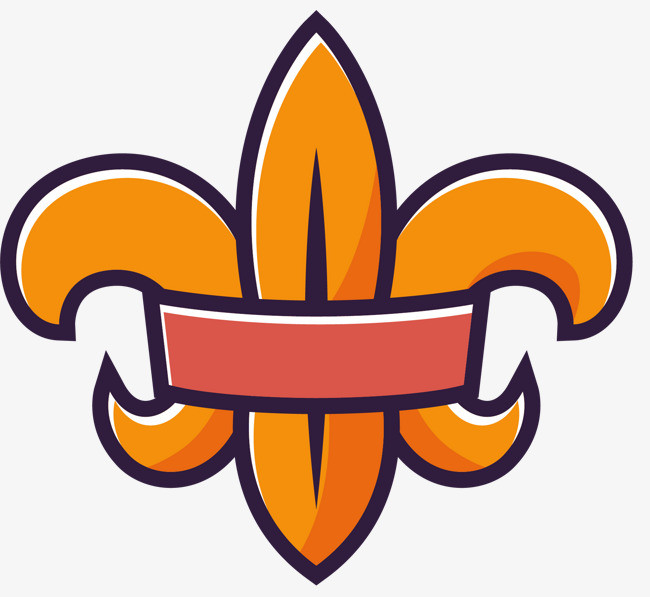 对称矢量鹰童军图标