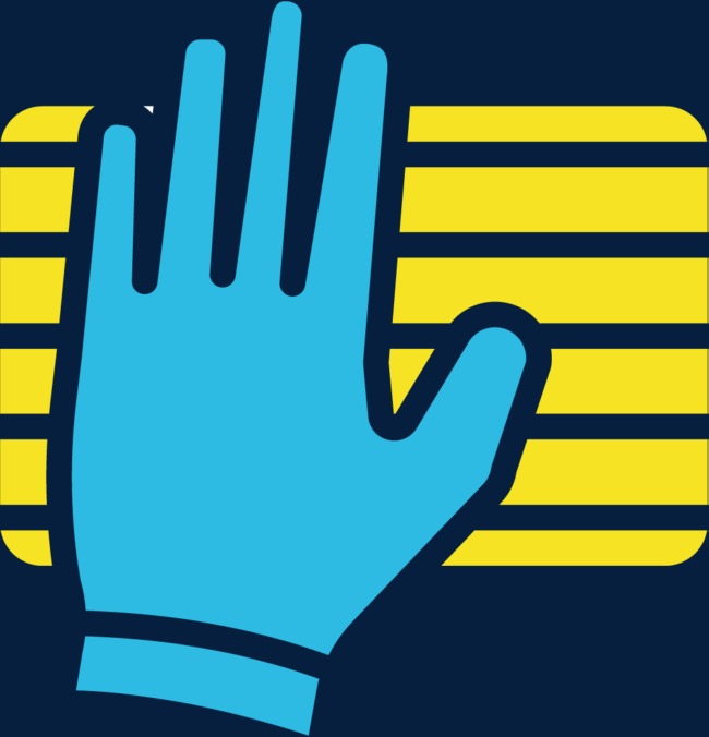 按压卡通矢量清洁擦拭